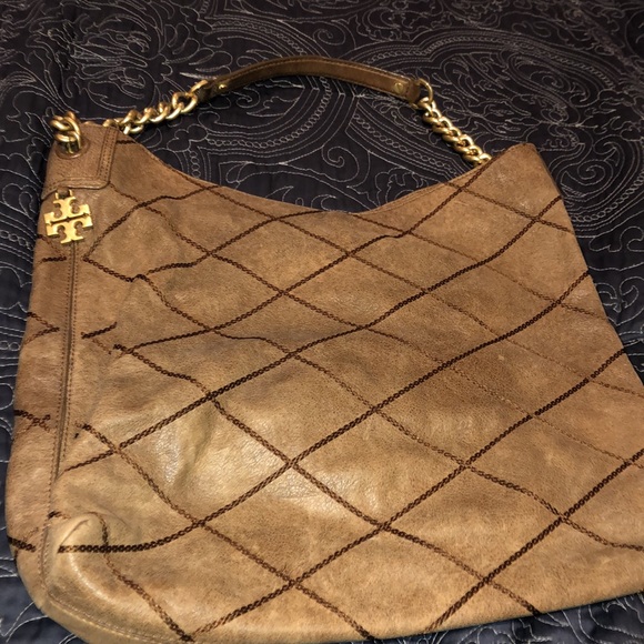 Tory Burch- Brown & gold purse. - Picture 2 of 4